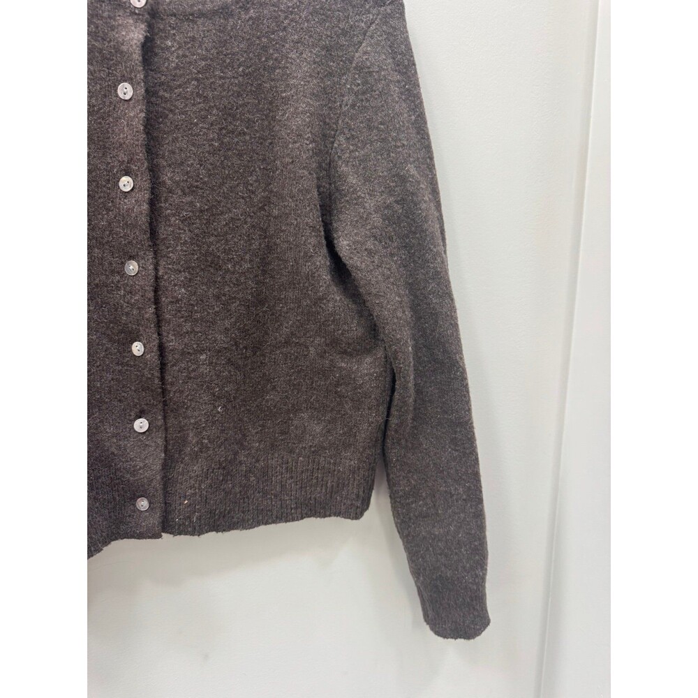 Amenah Brown Cardigan Wool Blend Sweater size 1 - Picture 4 of 8